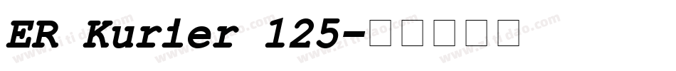 ER Kurier 125字体转换